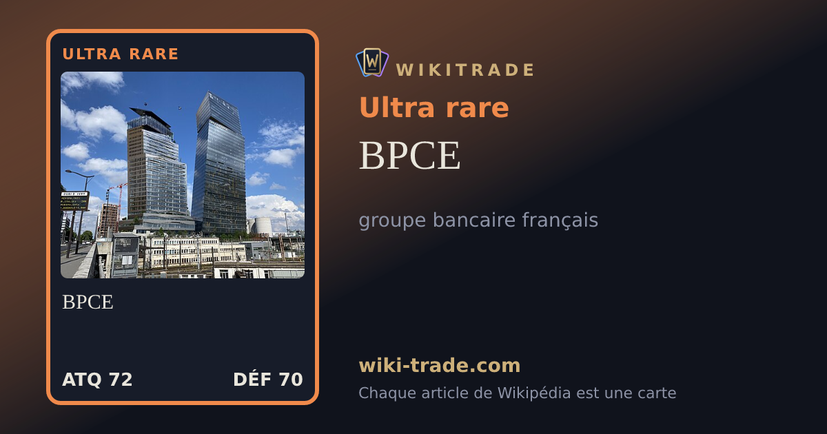 BPCE — carte Ultra rare