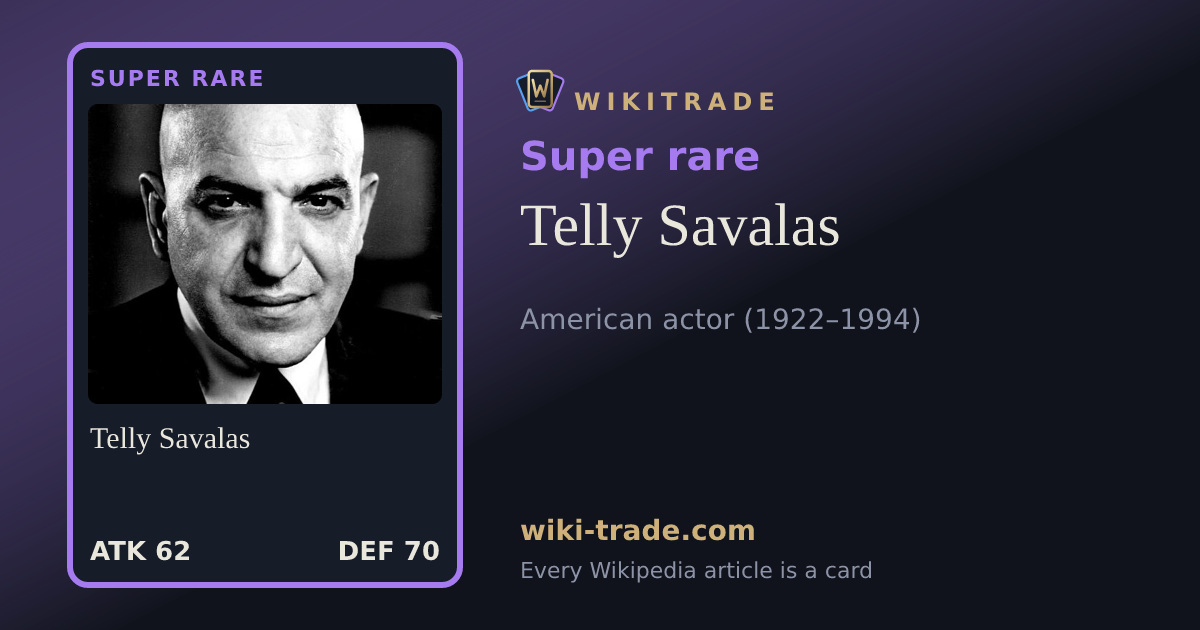Telly Savalas — Super rare card