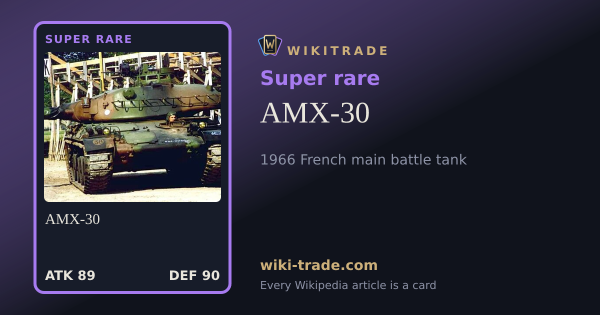 AMX-30 — Super rare card