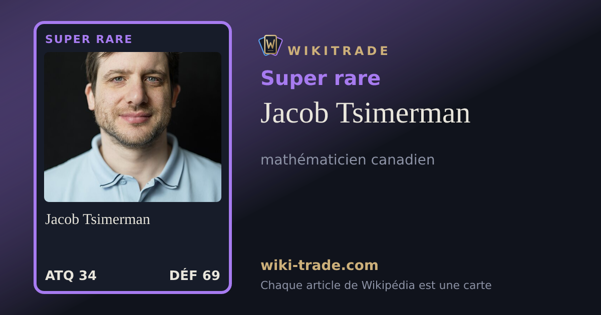 Jacob Tsimerman — carte Super rare