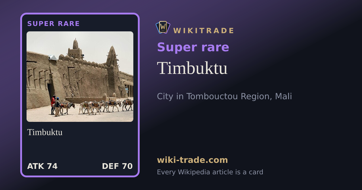 Timbuktu — Super rare card