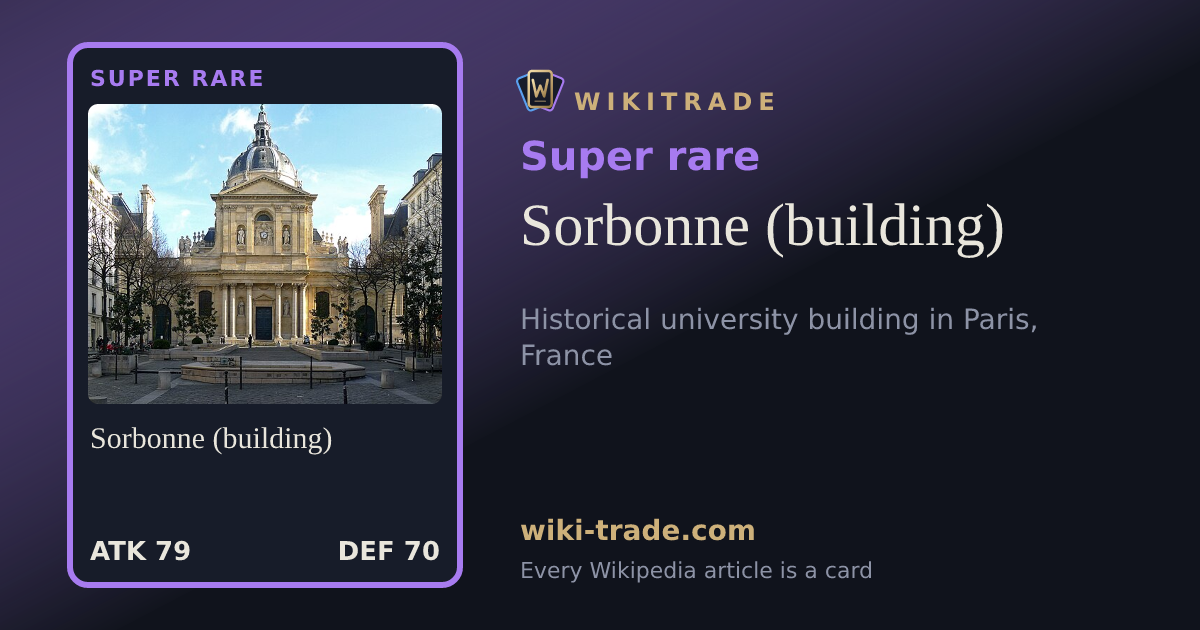 Sorbonne (building) — Super rare card