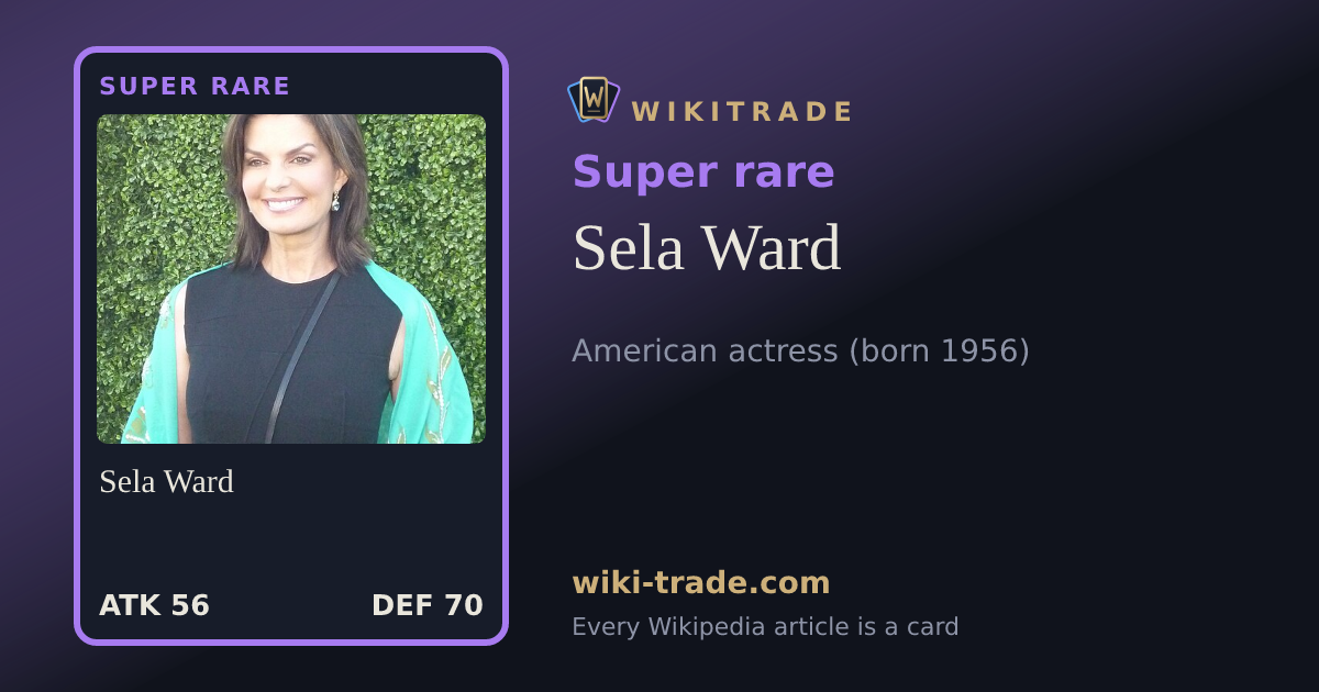 Sela Ward — Super rare card