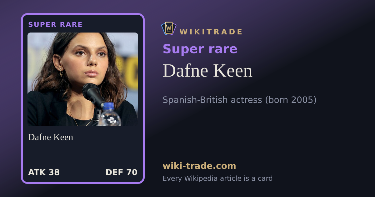 Dafne Keen — Super rare card