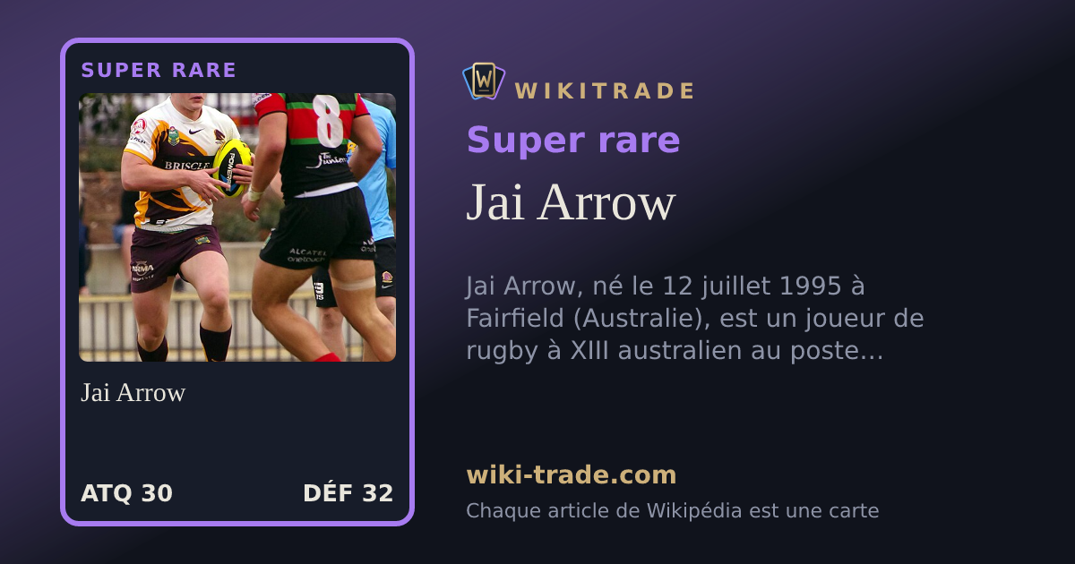 Jai Arrow — carte Super rare