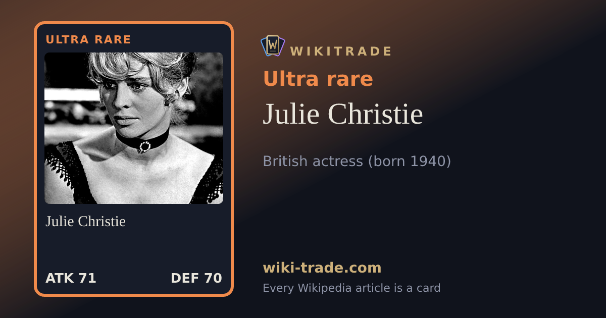 Julie Christie — Ultra rare card