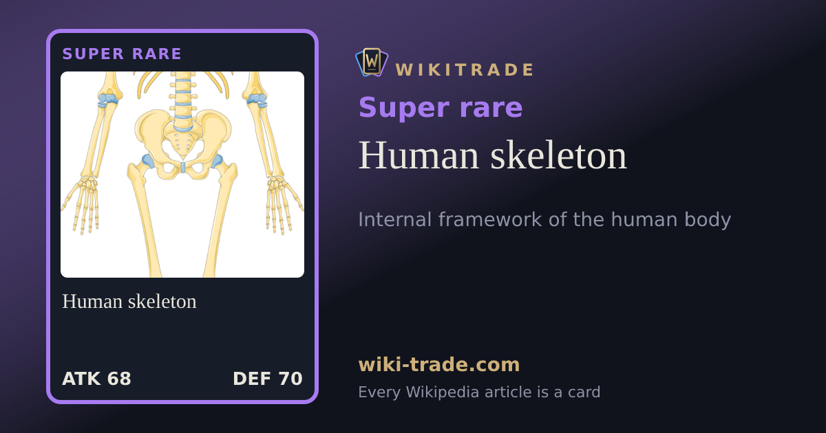Human skeleton — Super rare card