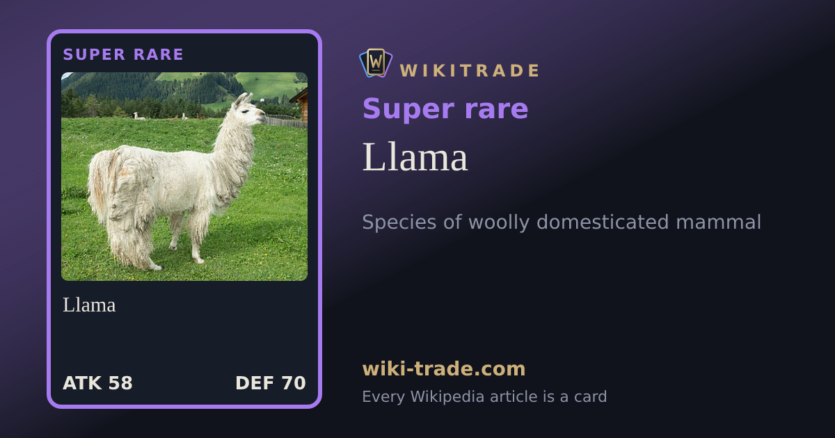 Llama — Super rare card