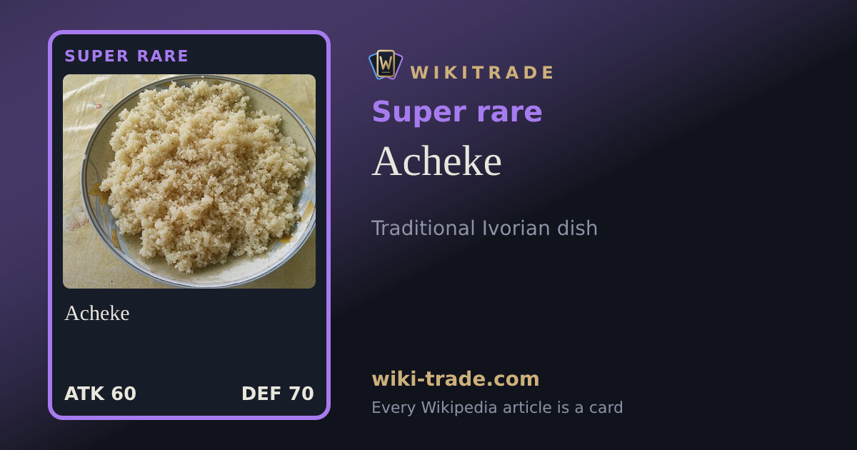 Acheke — Super rare card