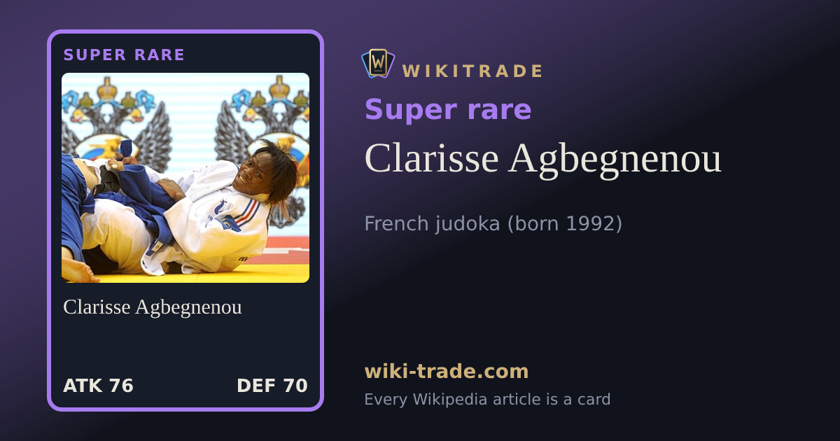 Clarisse Agbegnenou — Super rare card