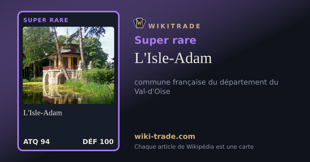 L'Isle-Adam — carte Super rare