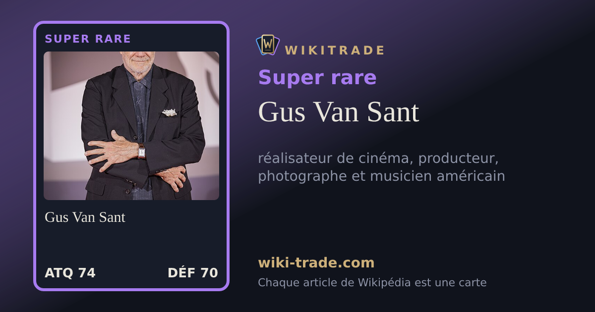 Gus Van Sant — carte Super rare