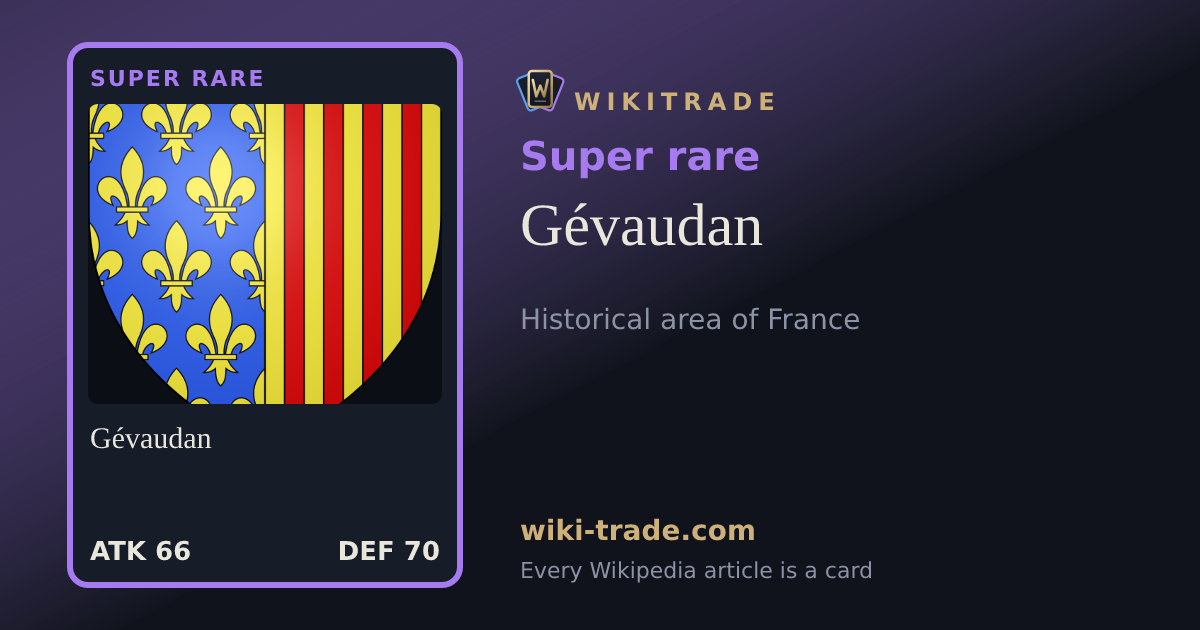 Gévaudan — Super rare card