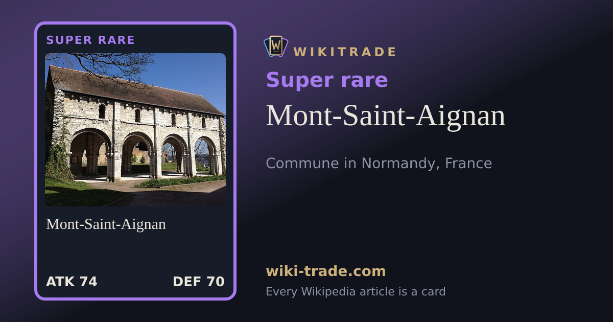 Mont-Saint-Aignan — Super rare card