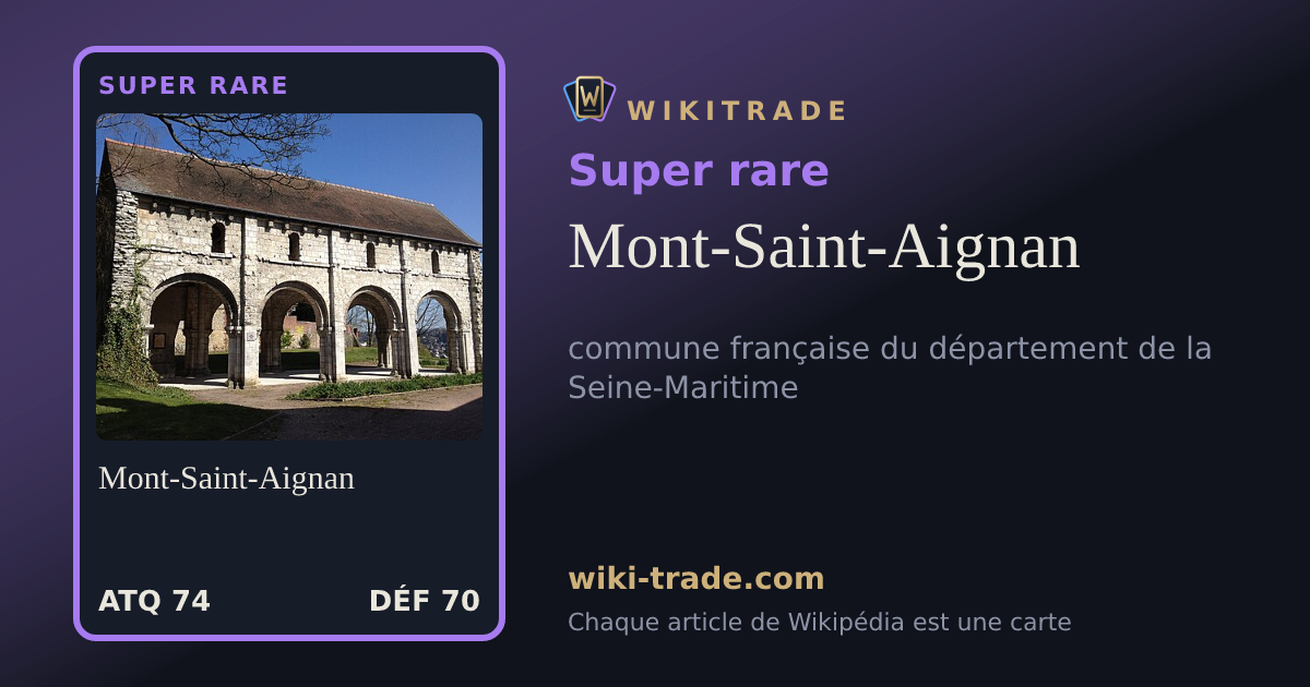 Mont-Saint-Aignan — carte Super rare