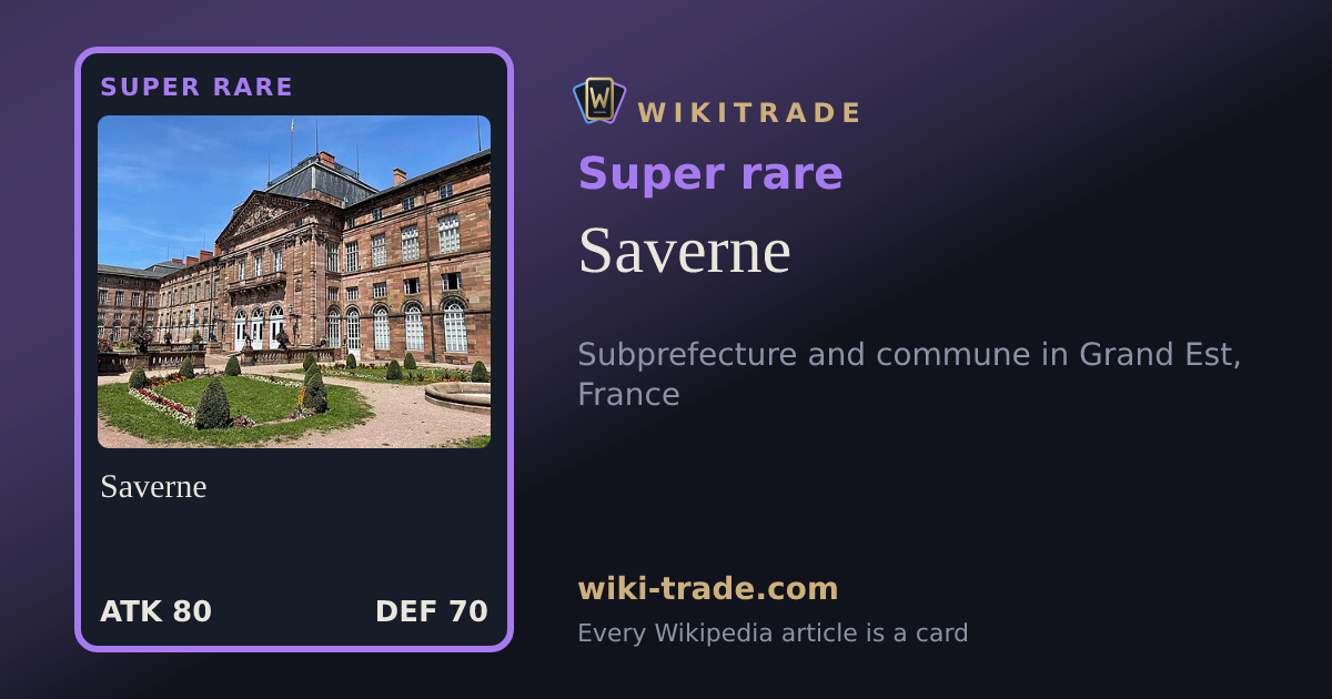 Saverne — Super rare card