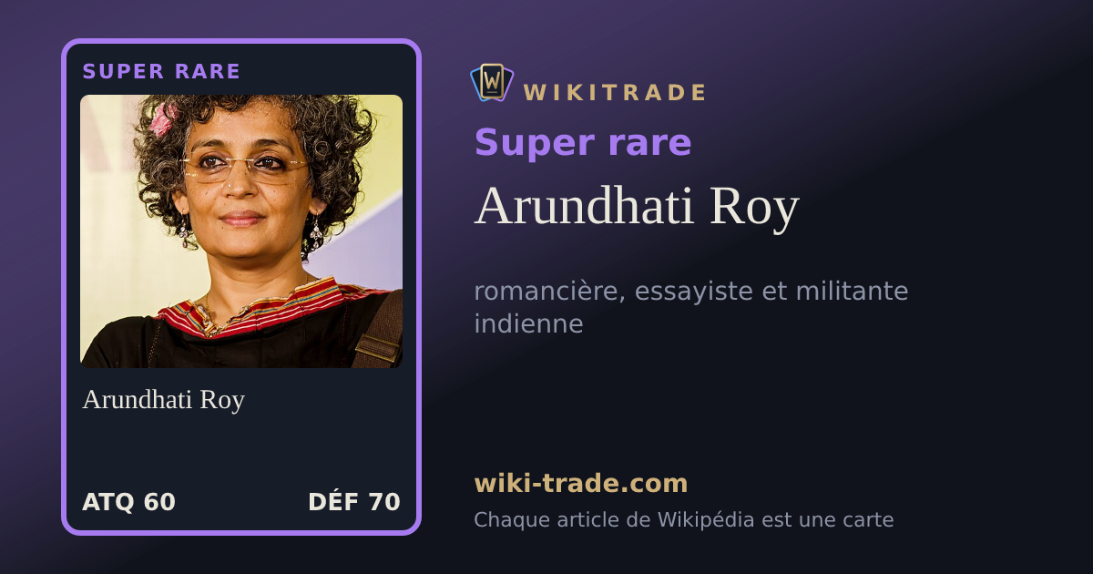 Arundhati Roy — carte Super rare