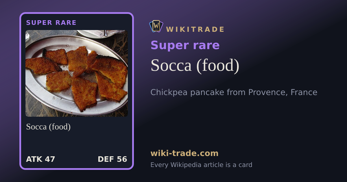 Socca (food) — Super rare card