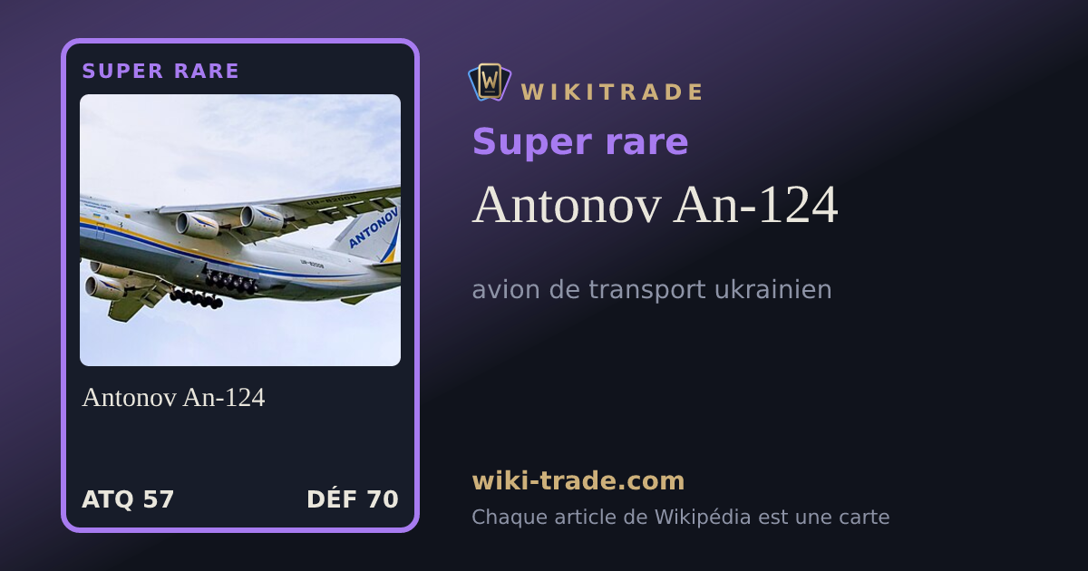 Antonov An-124 — carte Super rare