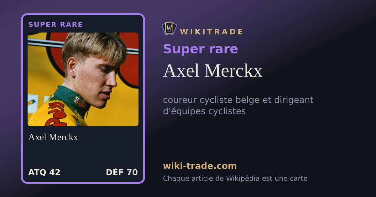 Axel Merckx — carte Super rare