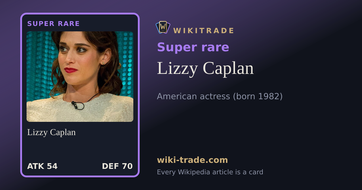 Lizzy Caplan — Super rare card