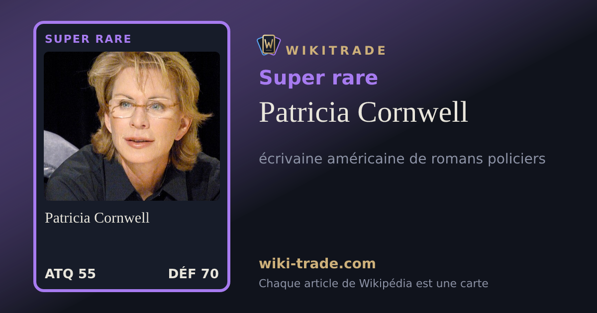 Patricia Cornwell — carte Super rare