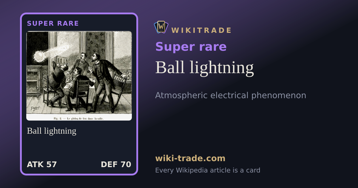 Ball lightning — Super rare card