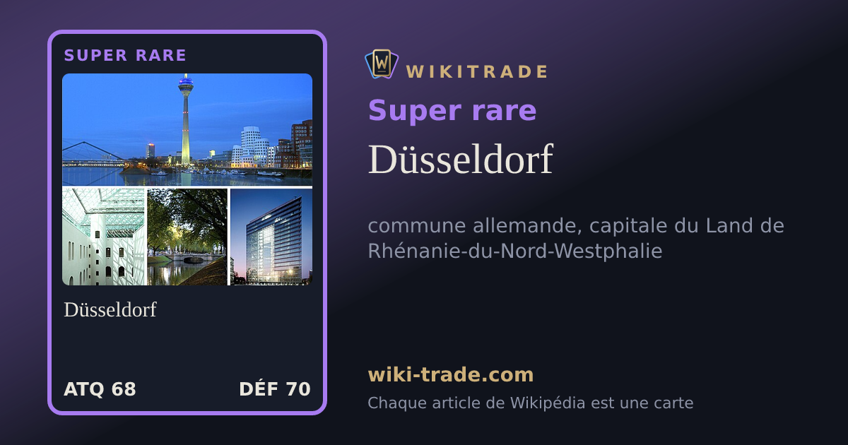 Düsseldorf — carte Super rare