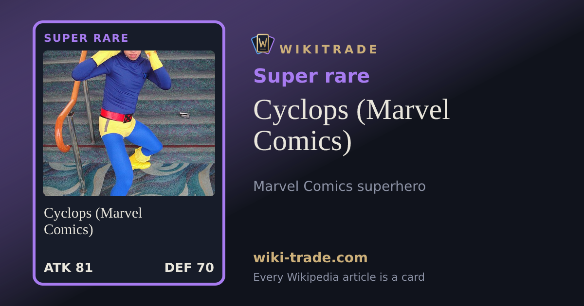 Cyclops (Marvel Comics) — Super rare card