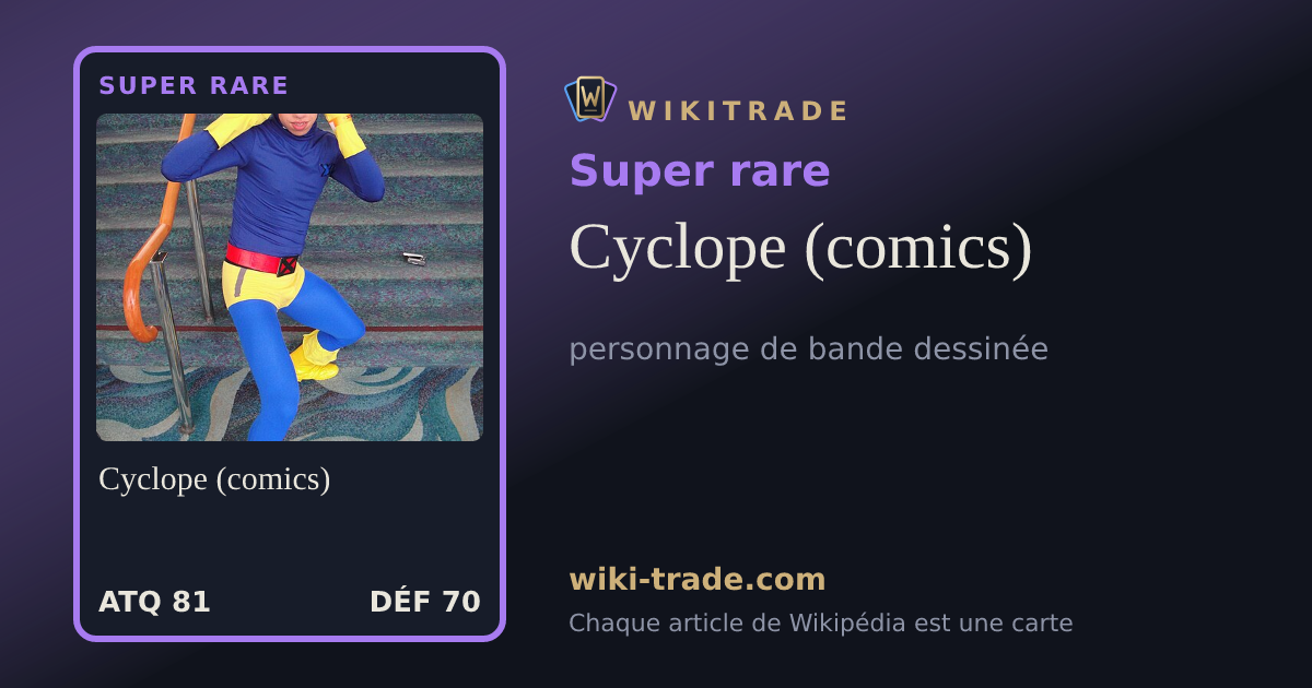 Cyclope (comics) — carte Super rare