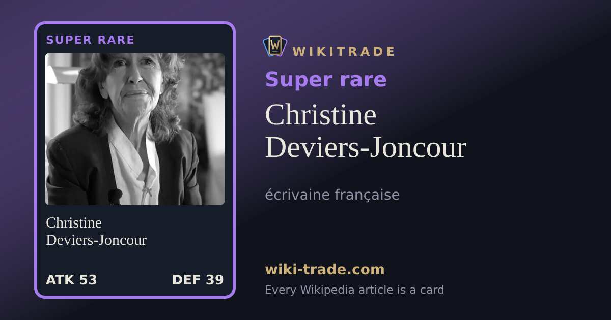 Christine Deviers-Joncour — Super rare card