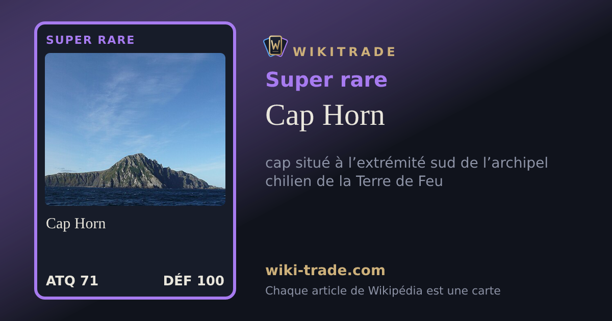 Cap Horn — carte Super rare