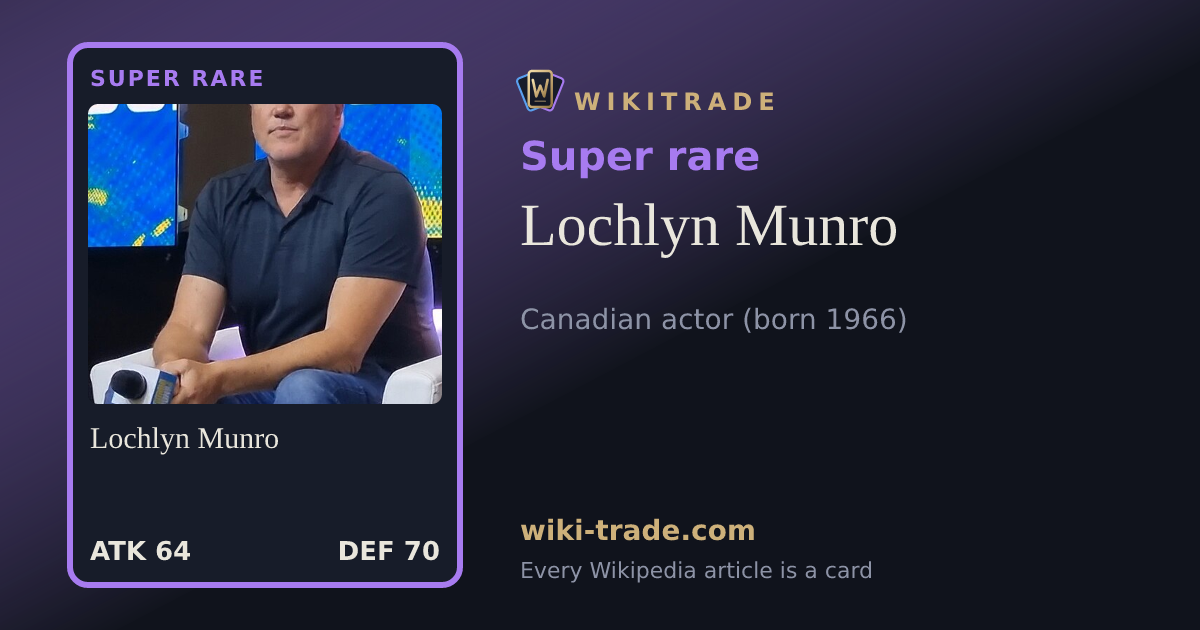 Lochlyn Munro — Super rare card