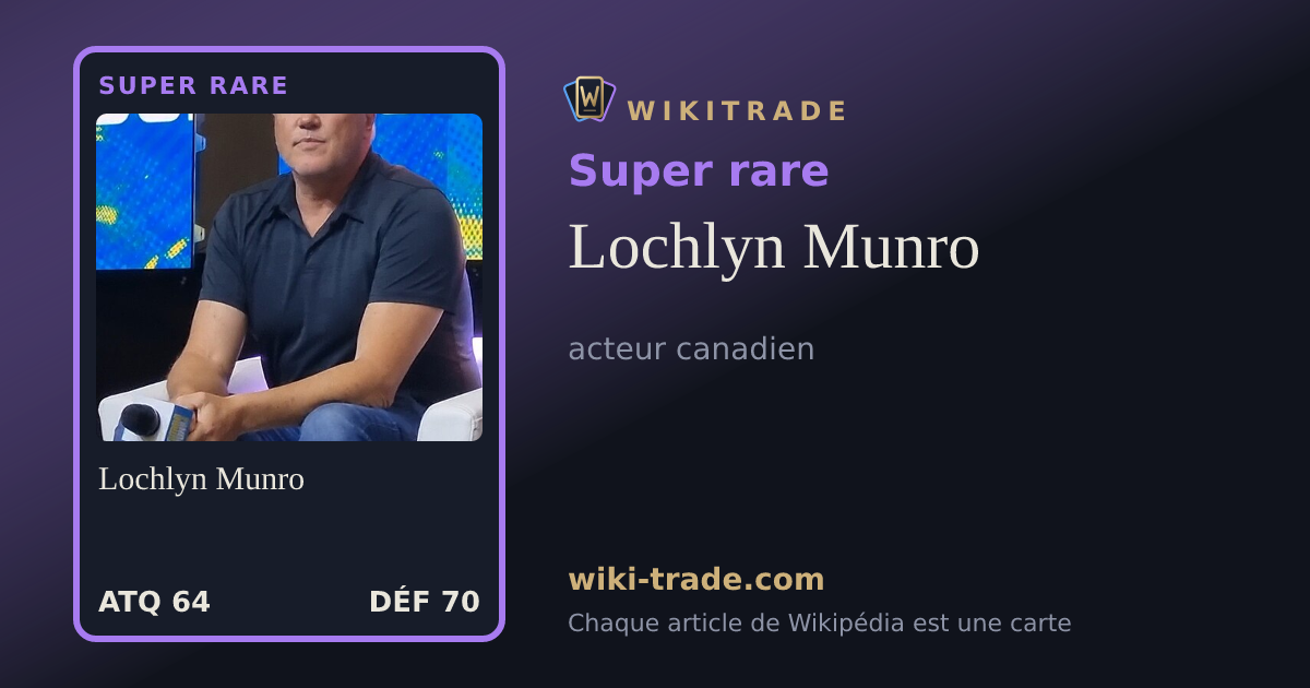 Lochlyn Munro — carte Super rare