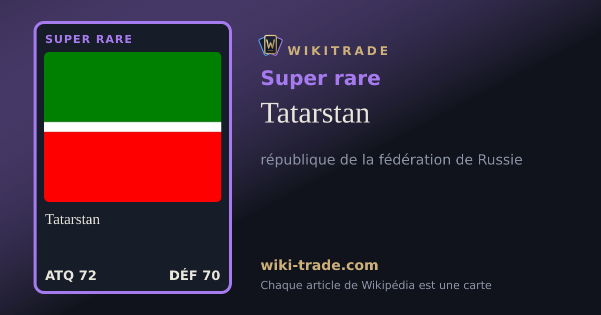 Tatarstan — carte Super rare