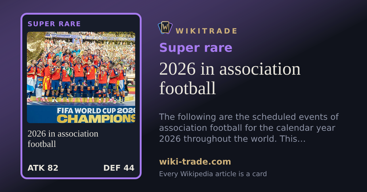 2026 in association football — Super rare card