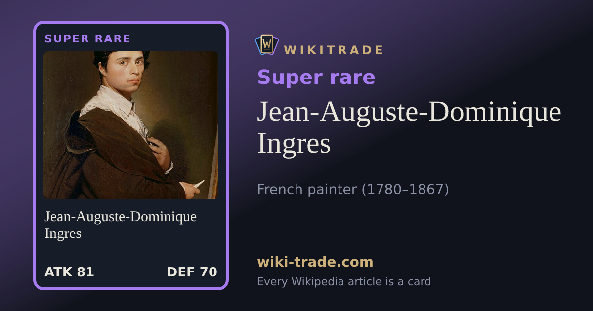 Jean-Auguste-Dominique Ingres — Super rare card