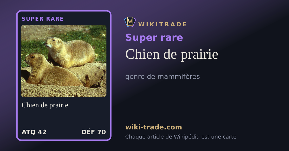 Chien de prairie — carte Super rare