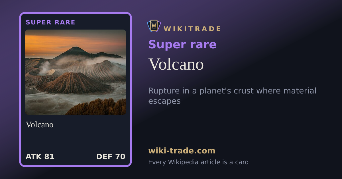 Volcano — Super rare card