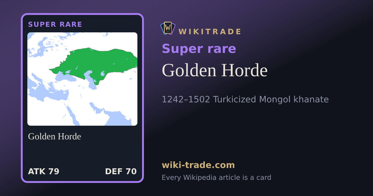 Golden Horde — Super rare card