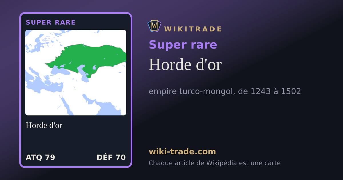 Horde d'or — carte Super rare