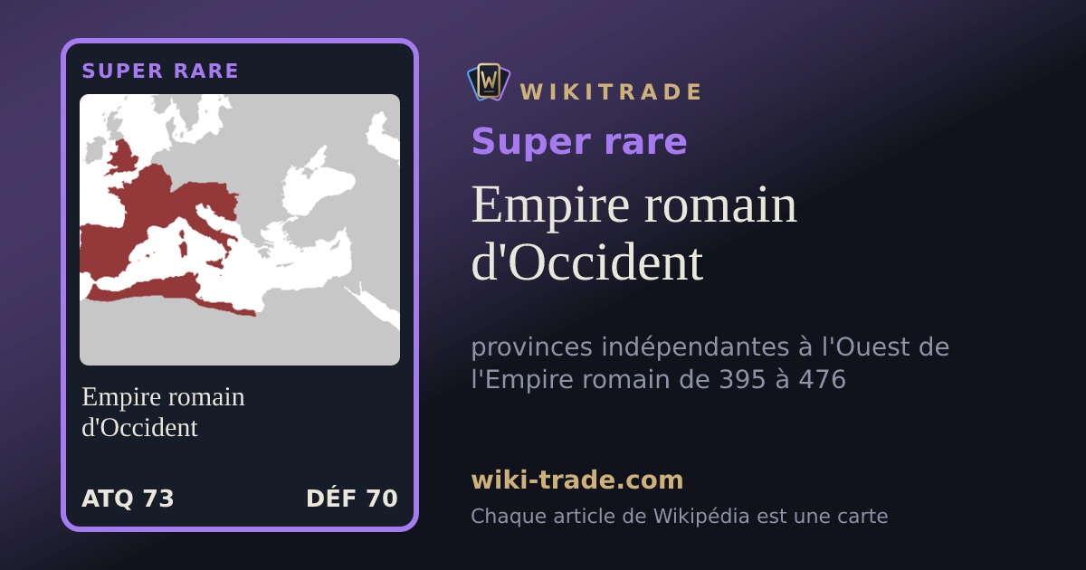 Empire romain d'Occident — carte Super rare