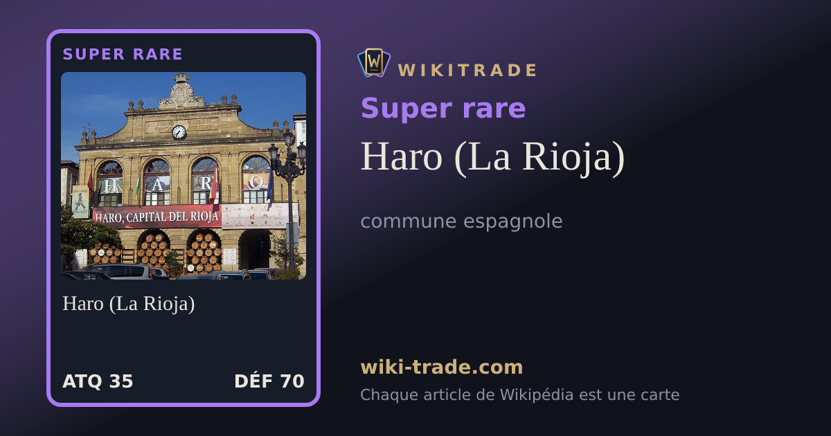 Haro (La Rioja) — carte Super rare