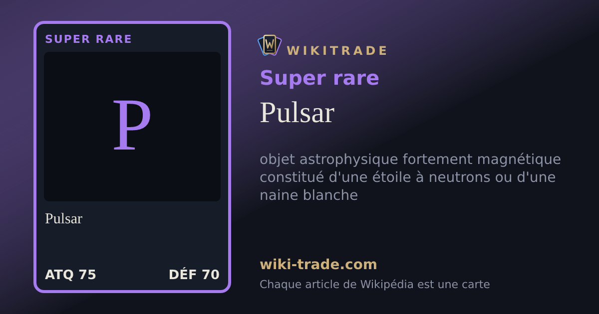 Pulsar — carte Super rare