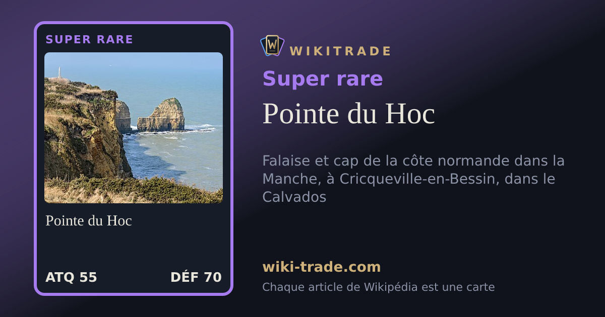 Pointe du Hoc — carte Super rare
