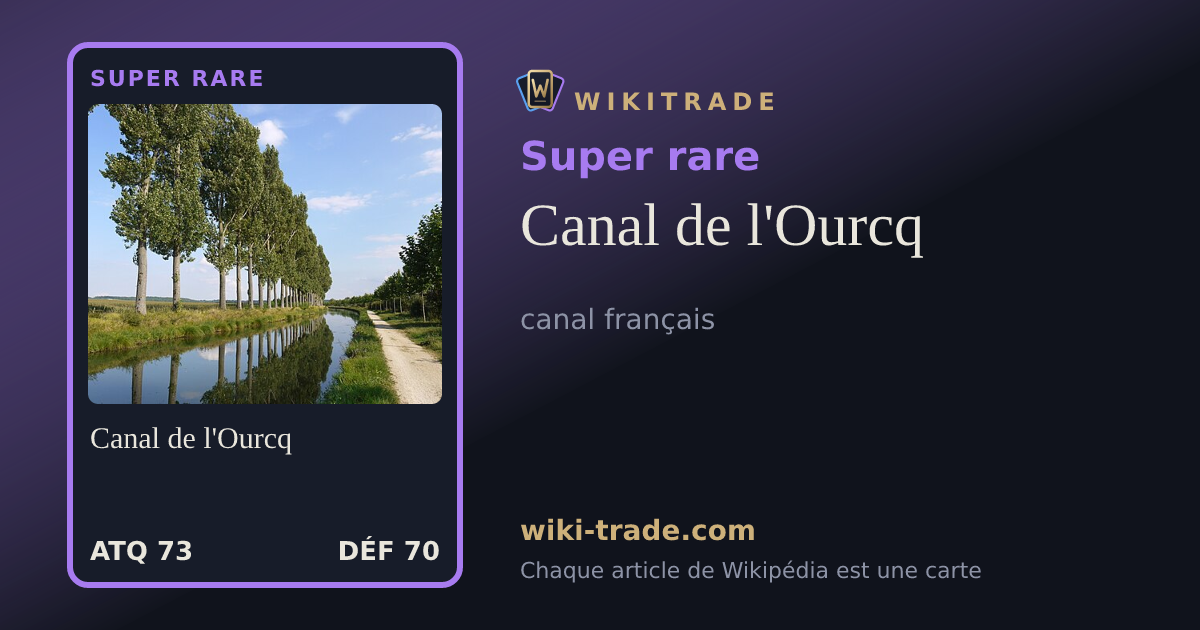 Canal de l'Ourcq — carte Super rare