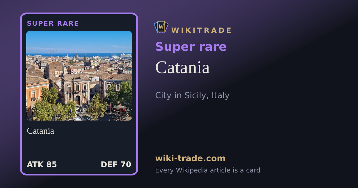 Catania — Super rare card
