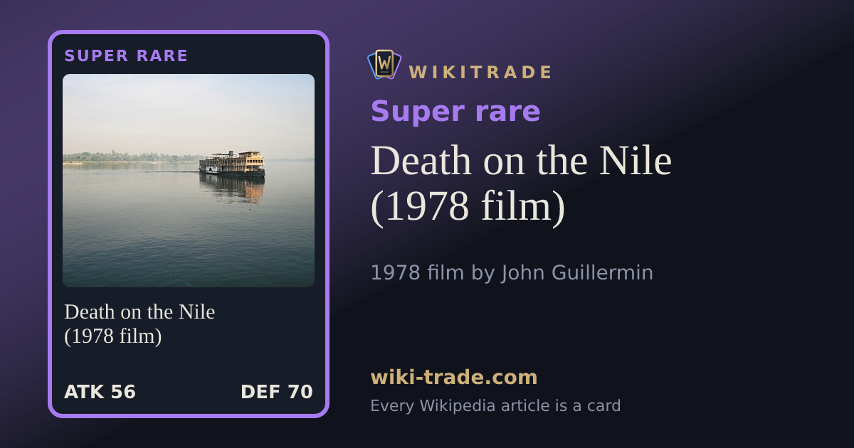 Death on the Nile (1978 film) — Super rare card