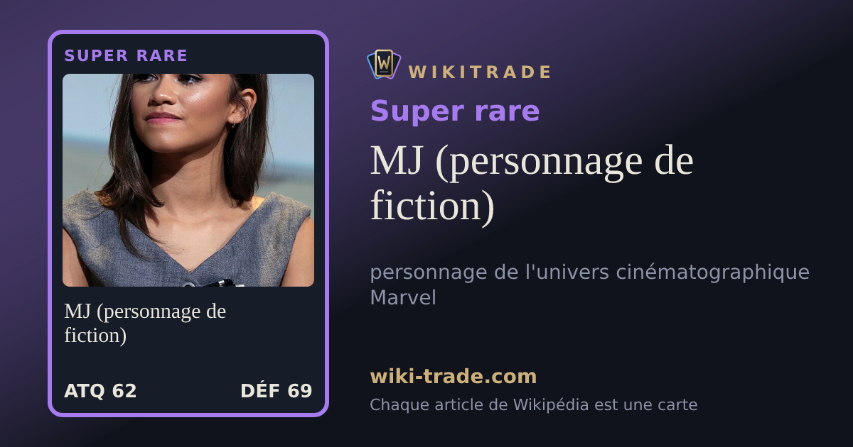 MJ (personnage de fiction) — carte Super rare