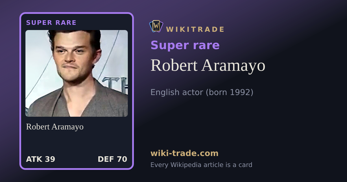 Robert Aramayo — Super rare card